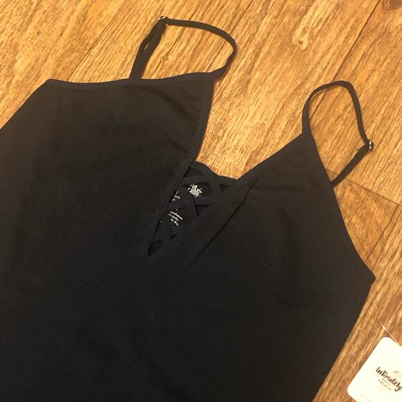 Intimately Free People Black Crossfire Cami Ribbed Tank Top XS/S - Picture 7 of 13